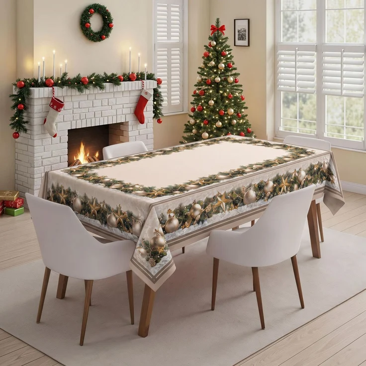 Hermia Concept 'Xmas 27 - Small' Tischdecke, Mehrfarbig, 100 x 160 cm – Bild 1