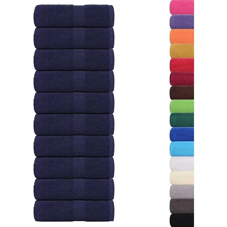 vidaXL Waschtücher FROGN 10 Stk. Marineblau 30x30 cm 360 g/m² 136778 – Bild 2