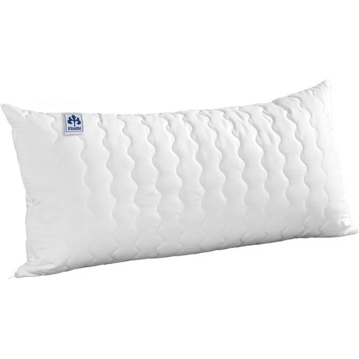 Irisette Kunstfaserkopfkissen Exklusiv Mikrofaser Kochfest, Füllung: 100% Polyester - Hohlfaserkugeln, Bezug: weich und anschmiegsam, Seitenschläfer, Rückenschläfer, Bauchschläfer, kochwaschbar bis 95°C, produziert in Deutschland – Bild 4