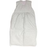 Odenwälder BabyNest Daunen-Schlafsack/Kinderschlafsack/Babyschlafsack waschbar/Winterschlafsack atmungsaktiv/leichter Daunenschlafsack, Größe:70, Design:Wolke silber