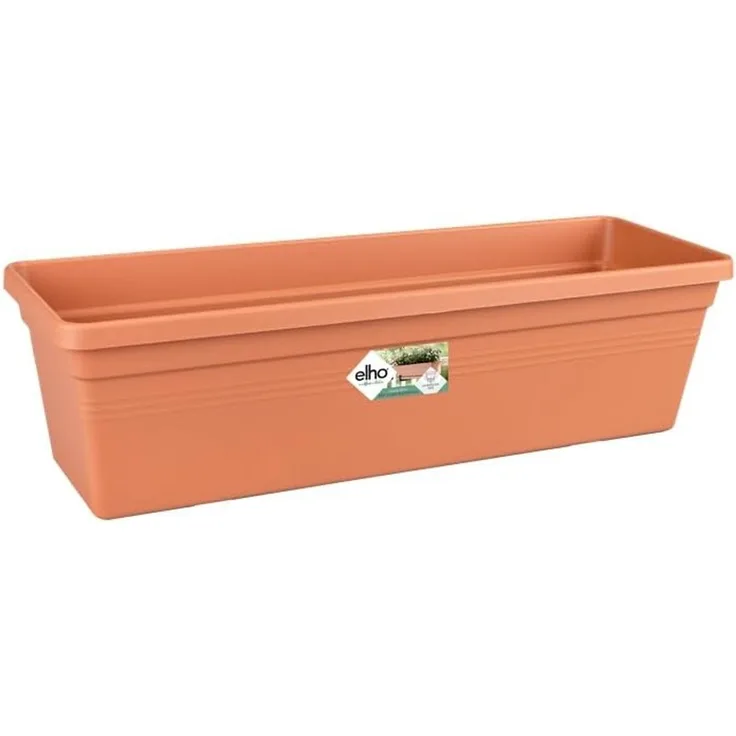 elho Green Basics Balkonkasten Geländertopf 50cm - Mild Tonrot