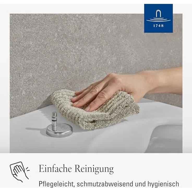 Villeroy & Boch Subway 2.0 WC-Sitz, Toilettendeckel mit komfortabler Breite, abnehmbarer Toilettensitz aus bruchsicherem Duroplast, Klodeckel Original Ersatzteil, oval, Weiß Alpin, glänzend – Bild 4