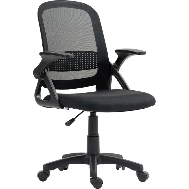 MELAYR, Atmungsaktiver Mesh-Bürostuhl, 60 x 57.5 x 101 cm, Schwarz – Bild 2