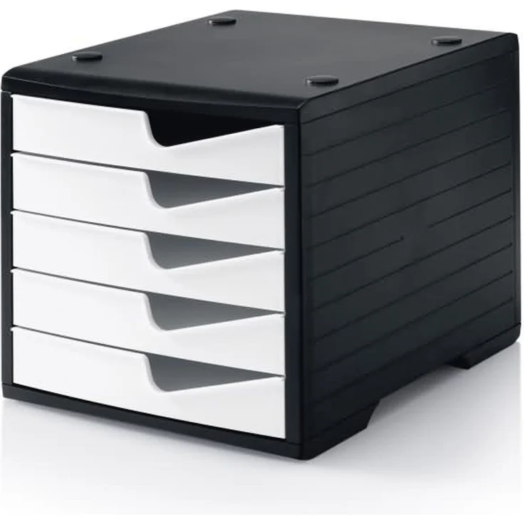 Styro Schubladenbox styroswingbox 5 Schübe schwarz/weiß