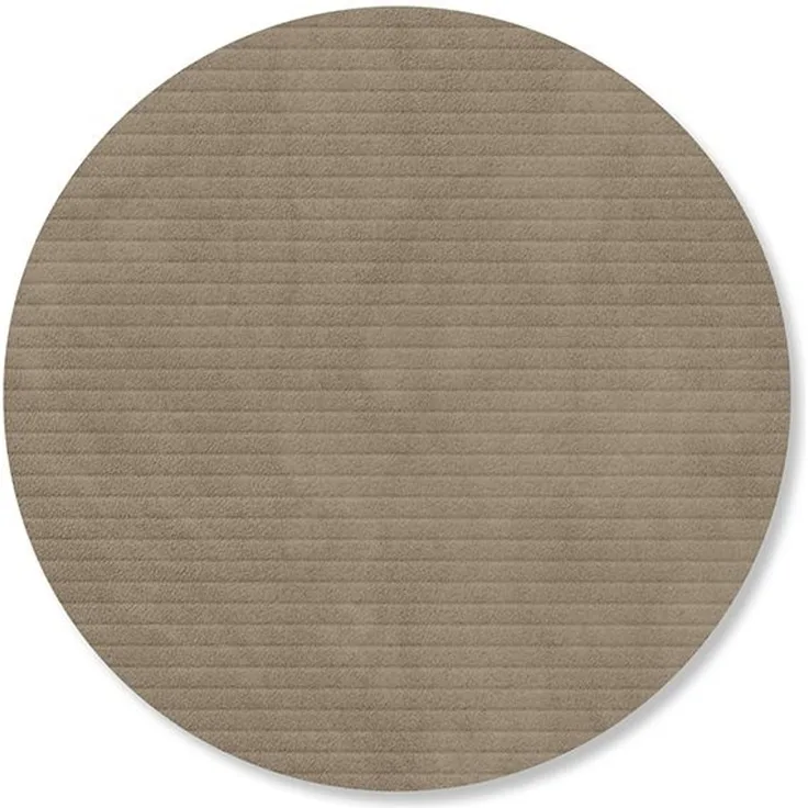 LIND DNA Glass Mat Circle ⌀ 10 cm Corduroy Nomad Grey