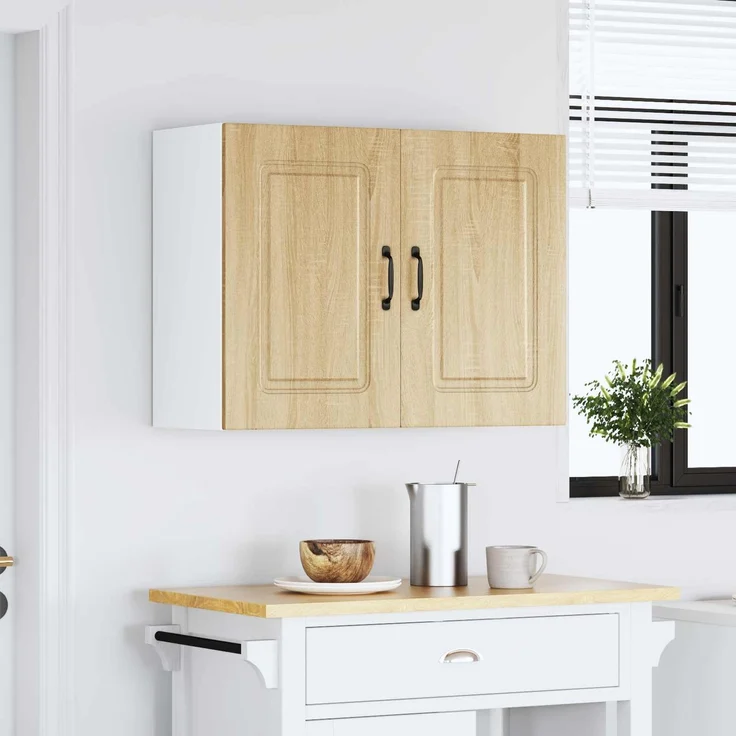 vidaXL Küchen-Hängeschrank Kalmar Sonoma-Eiche Holzwerkstoff 853590 – Bild 5