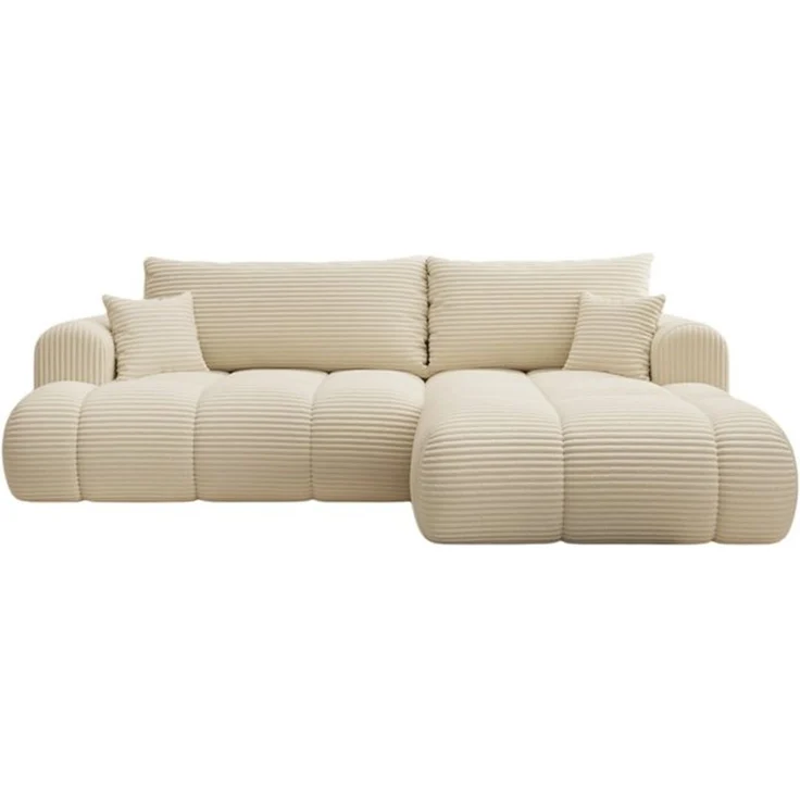 thematys Ecksofa TREVIO 260x165 cm, mit Schlaffunktion, mit Bettkasten, Champagner (Tilia 03), Ausrichtung rechts – Bild 3
