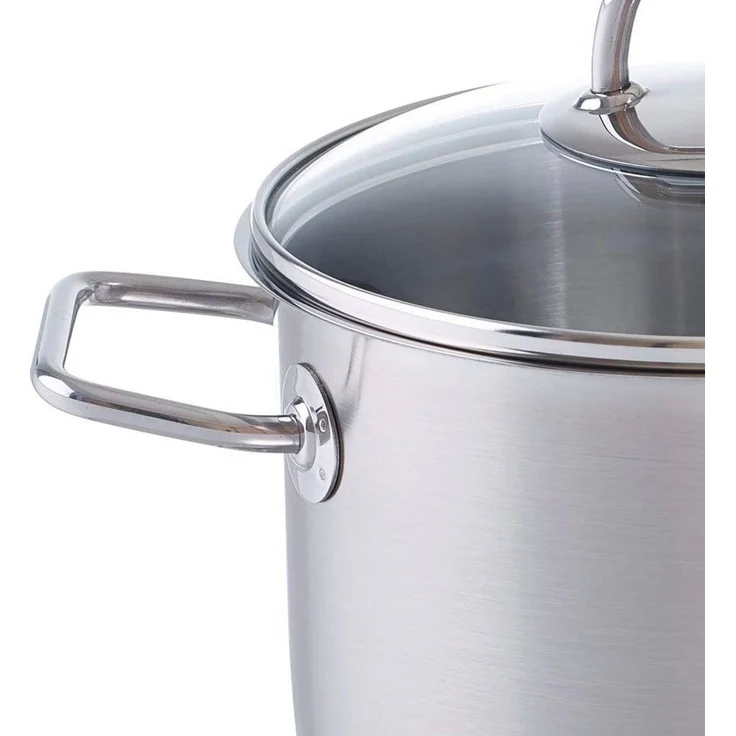 Fissler Topf-Set Viseo Topf-Set, Edelstahl 18/10 (Set, 8-tlg, 1x Bratentopf 20 cm, je 1x Kochtopf 16/20/24 cm), Induktionsgeeignet, Mess-Skala, Made in Germany – Bild 3
