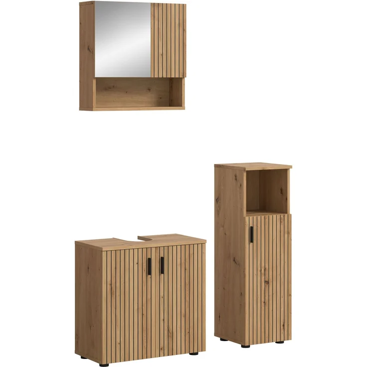 Badkombination B/H/T: 105x180x30 cm in Artisan Oak Nachbildung und -- – Bild 1