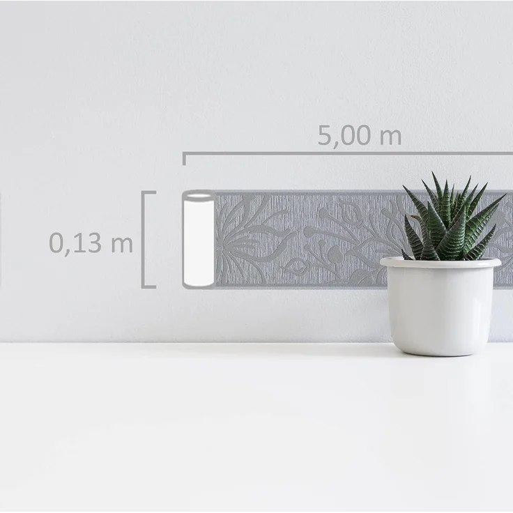 A.S. Création Bordüre Only Borders 11, strukturiert, floral, geblümt, natürlich, Tapete Bordüre Blumen Borte Wohnzimmer Schlafzimmer Küche Flur Design – Bild 6