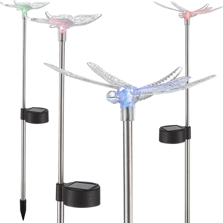 Solarlampe mit LED Leuchtmittel in Schmetterling Optik – Bild 1