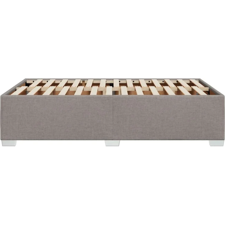vidaXL Bettgestell ohne Matratze Taupe 120x190 cm Stoff 3284461 – Bild 4