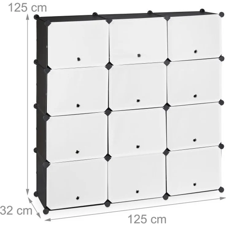 Schuhschrank Stecksystem 24 Fächer – Bild 4