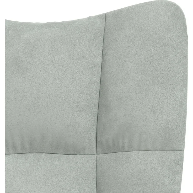 vidaXL Relaxsessel Hellgrau Samt [328073] – Bild 6