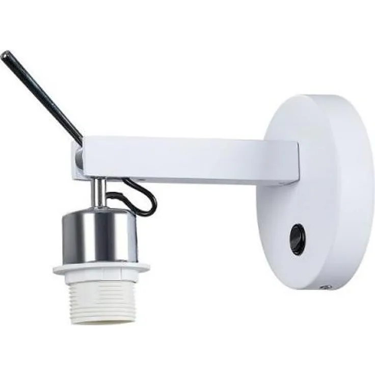 SLV Leuchte 1003035 FENDA E27 Indoor Wandaufbauleuchte weiß ohne Schirm