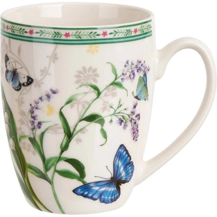 DUO Klassischer Becher FLOWER DREAM, 360 ml, New Bone China Porzellan, in Geschenkbox – Bild 2