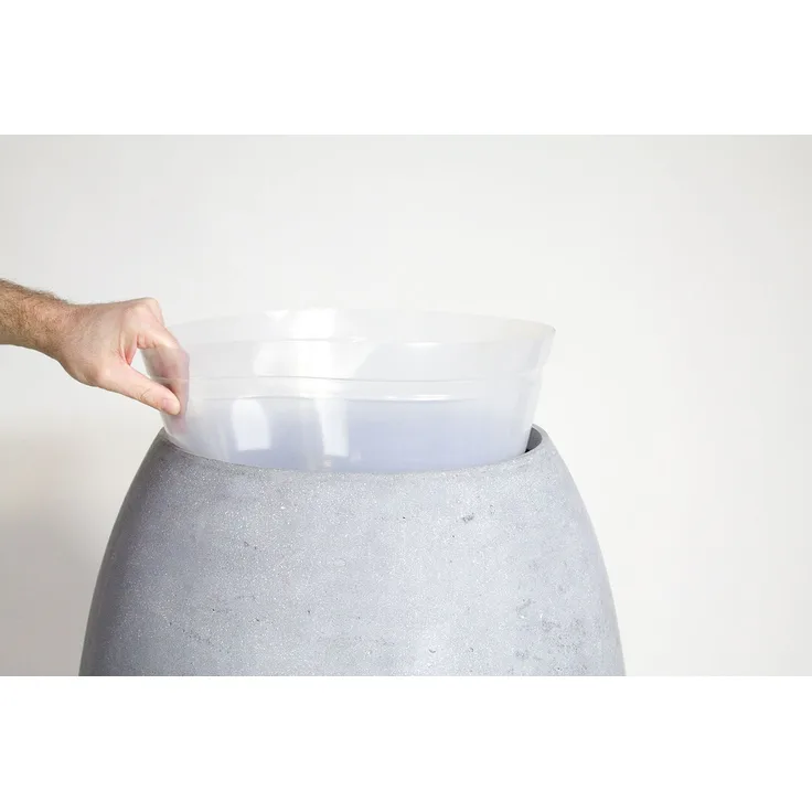 Pflanzeinsatz für Töpfe und Pflanzgefäße transparent Ø 35 cm, Höhe 25 cm