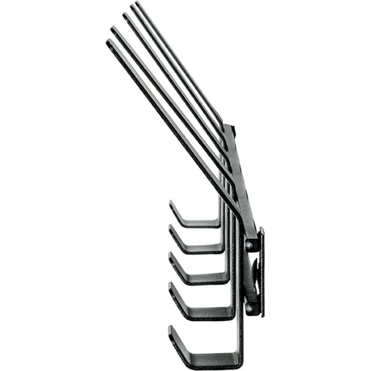 Garderobenleiste >54534< in schwarz, Metall - 52x14x6cm (BxHxT) – Bild 3