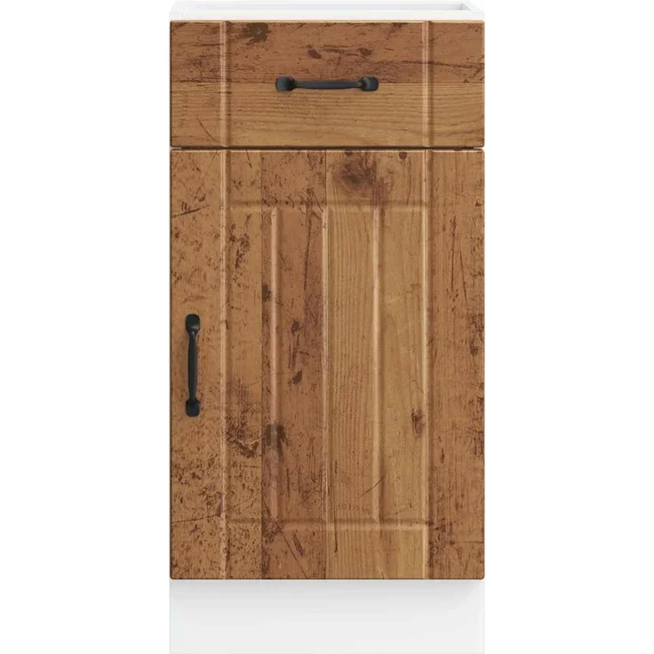 vidaXL Küchen-Unterschrank Lucca Altholz-Optik Holzwerkstoff 853715 – Bild 5