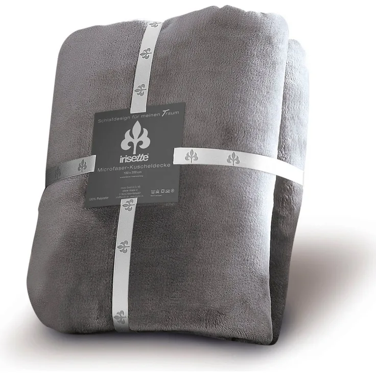 Irisette Wohndecke Flausch Kuscheldecke Relax 8900-12 Grau 150x200