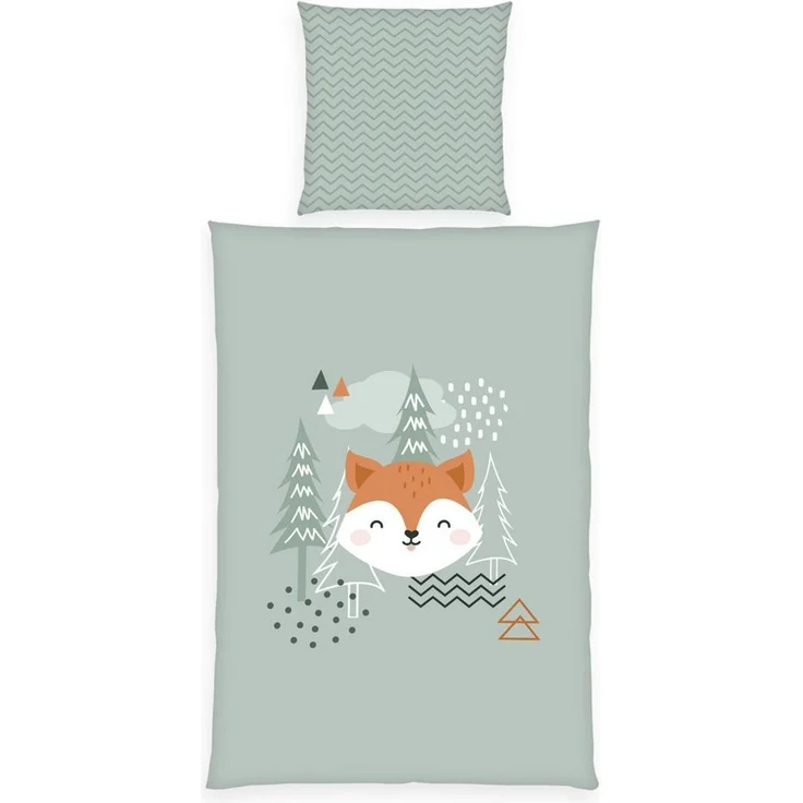 Baby Best Wendebettwäsche Young Collection Nordic Forest, Flanell, 2 teilig, mit tollem Wendemotiv – Bild 1