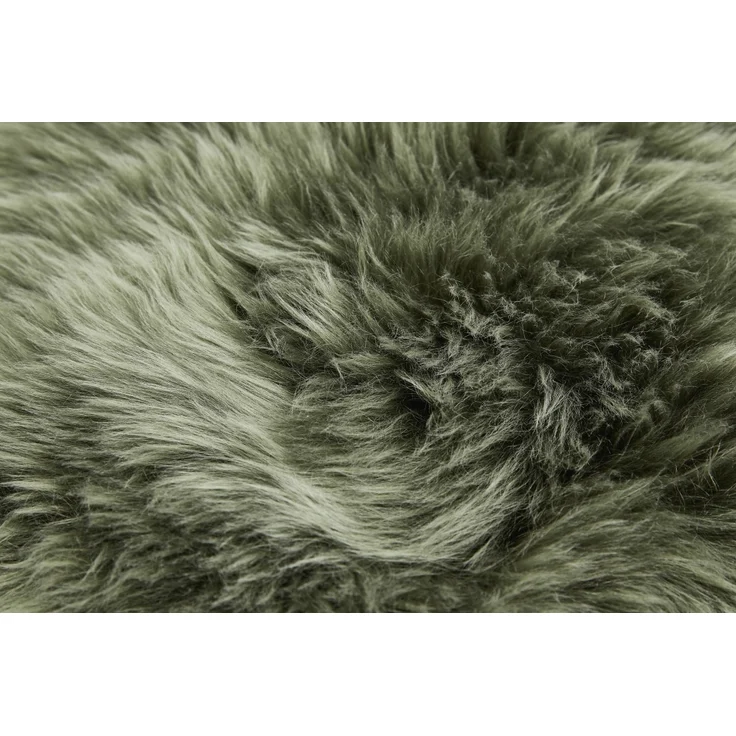 Teppich Schaffell 85 x 60 cm grün – Bild 2