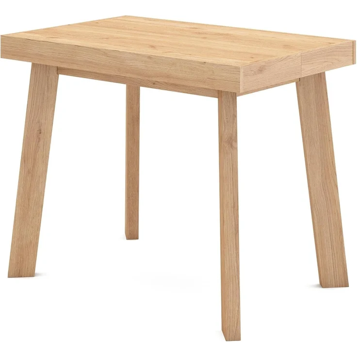 Skraut Home | Ausziehbarertisch | Multifunktionaler ausziehbarer | 220 | Für 10 Gäste | Hölzerne Beine | Moderner Stil | Eiche – Bild 6