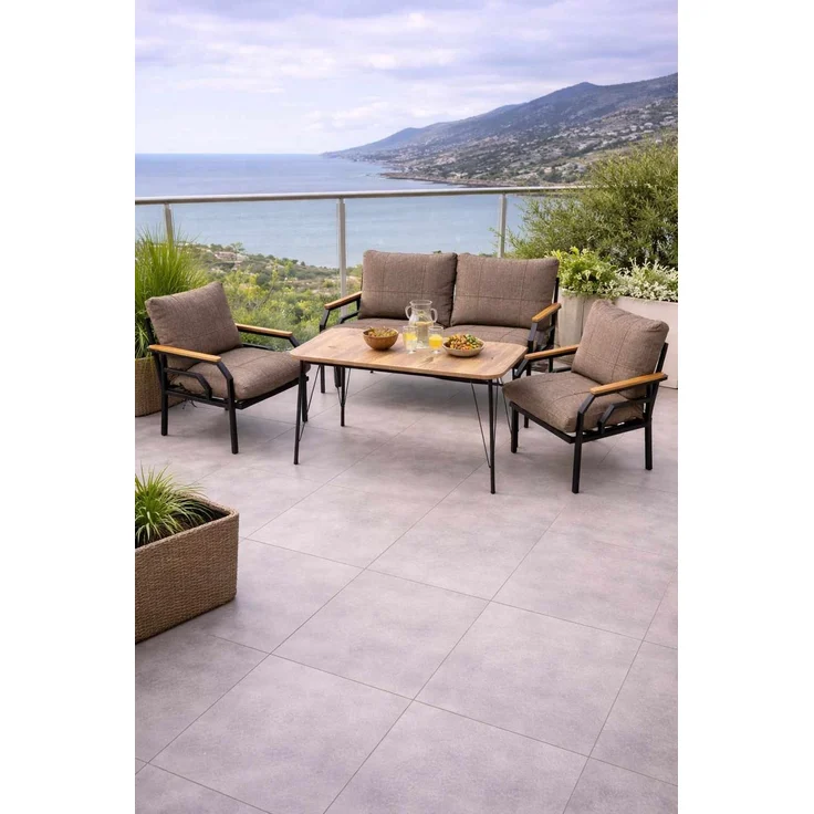 Skye Decor 'Kutay - Mink' Garten-Lounge-Set, Nerz, 120 x 70 x 61 cm – Bild 1