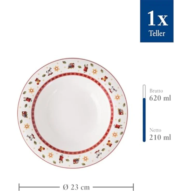 Villeroy & Boch Toy's Delight Suppenteller ø 23 cm Weiß – Bild 4