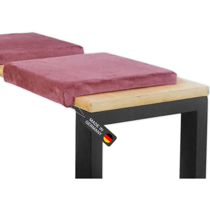 Lycce Bankauflage Klemmkissen, Sitzkissen 40cm breit, 35cm Klemmtiefe - weich gepolstert, (1 St), 1 Klemmleiste, verrutscht nicht, verschiedene Samt Farben