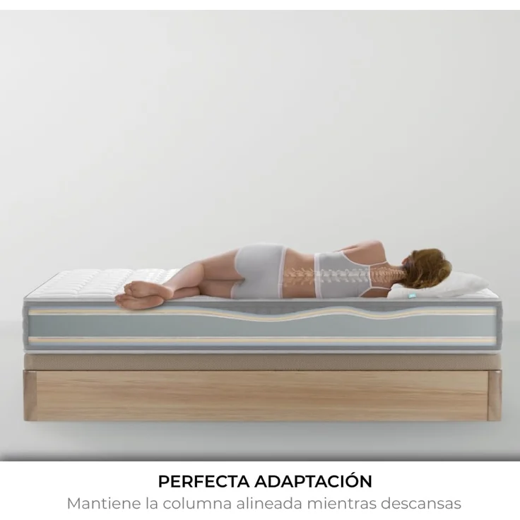 Don descanso DDBERNIA20.200200 Viskoelastische Matratze, Memory-Schaum, Höhe ± 21 cm, 200x200 cm – Bild 8