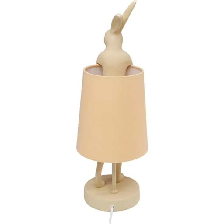 Kare Design Tischleuchte Animal Rabbit, Peach, Hasenleuchte, Tischlampe, Tiermotiv, Home Office, kein Leuchtmittel enthalten, 50 x 17 x 20 cm (H/B/T) – Bild 5