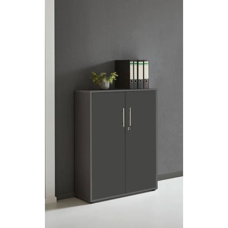 BMG Möbel Aktenschrank Office Edition (ideal für Aktenordner) 3 OH, abschließbar, Hochglanz lackiert oder matt