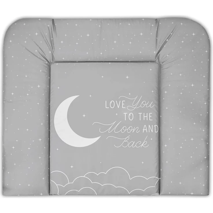 Wickelauflage Wickelunterlage abwaschbar und wasserdicht 85x72 cm - Wickelmatte zum Auflegen auf Wickeltisch Wickelaufsatz Wickelkommode oder Waschmaschine changing mat 85x72 Galaxie – Bild 1