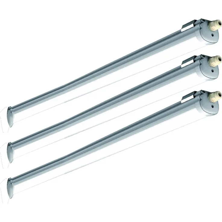 3er Set LED Wannenleuchte, 5120 Lumen, Neutralweiß, L 150 cm