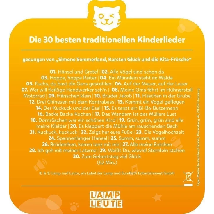 Tiger Media tigercard - Die 30 besten traditionellen Kinderlieder – Bild 9