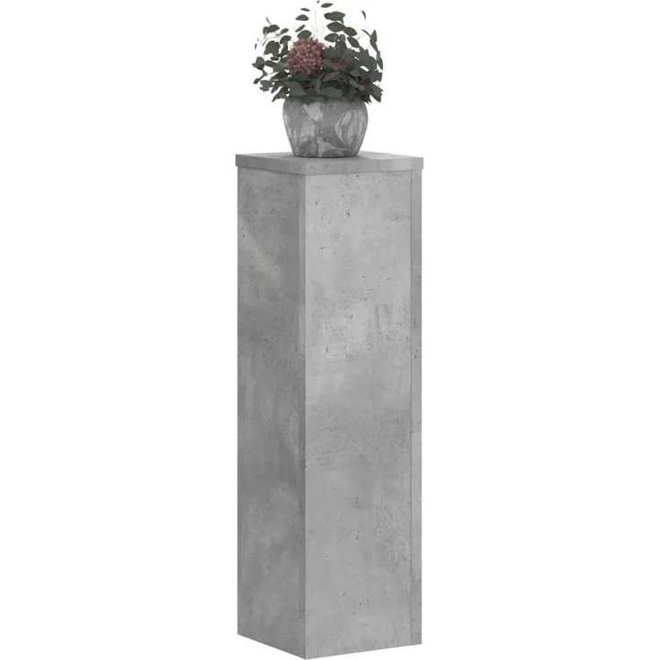 vidaXL Pflanzenständer 2 Stk. Betongrau 17x17x60 cm Holzwerkstoff 852936 – Bild 2