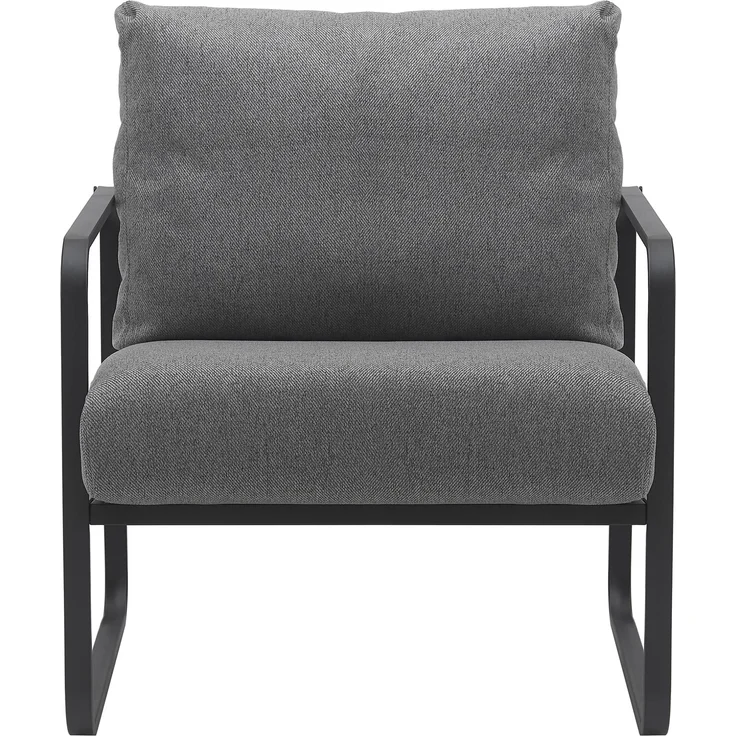 CLP Lounger Manea mit Metallgestell,dunkelgrau Stoff – Bild 3