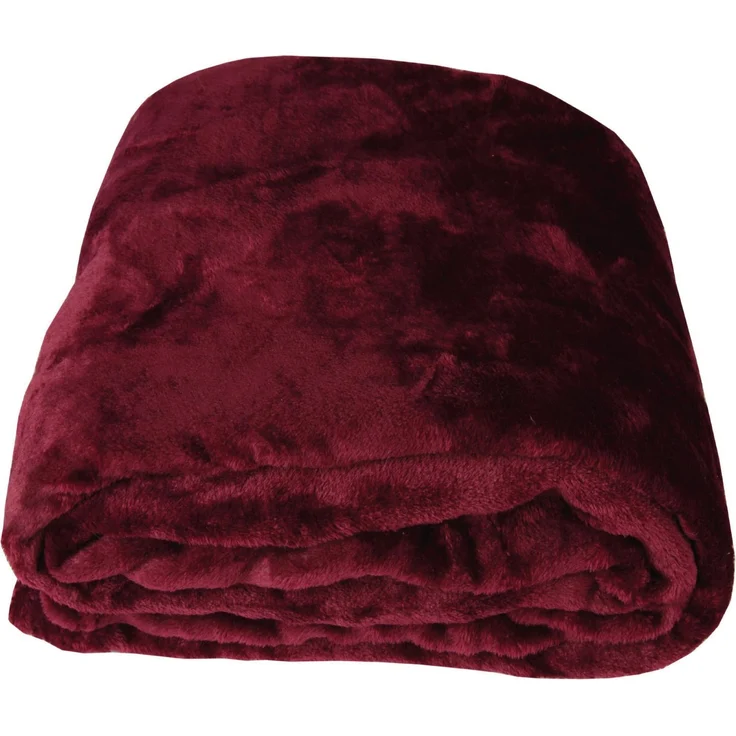 Kuscheldecke "Celina" Aubergine 70x100 cm – Bild 8