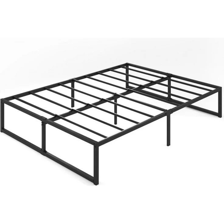 ZINUS Bettgestell Lorelei, moderner Bettrahmen mit integriertem Lattenrost, Gästebett (Packung, 1-tlg, Metallbett, Schwarz, 140x200 cm), Kinderleichter Aufbau, ohne Matratze – Bild 2