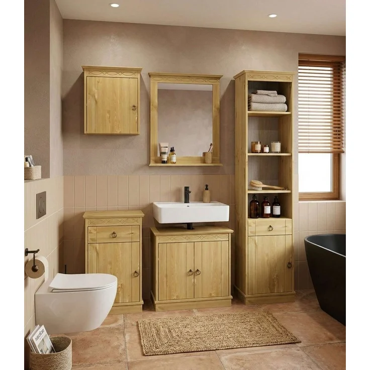 OTTO home Spiegel Indra (B/T/H: 63/10/78 cm), Rahmen aus massiver Kiefer, FSC®-zertifiziert – Bild 3