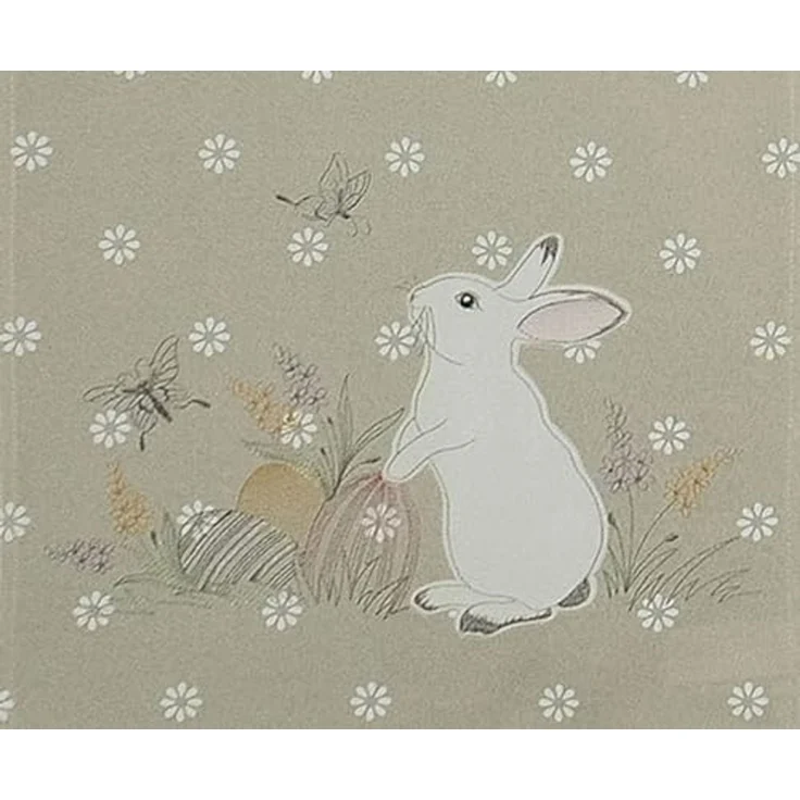 texpot Tischdecke Tischläufer Stickerei Osterhasen Ostern Frühling (1-tlg) – Bild 2