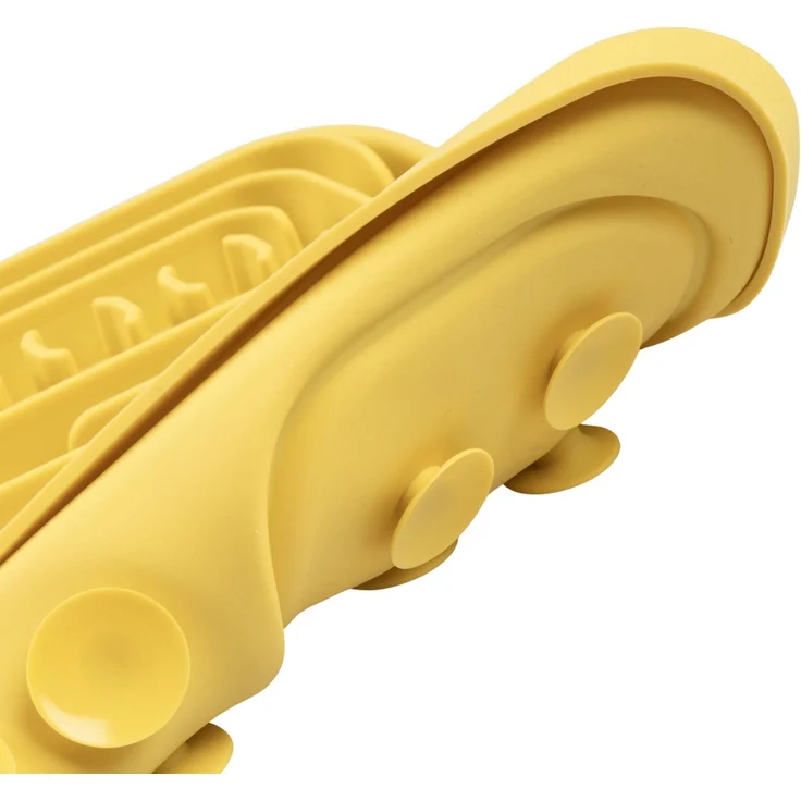 Duvo+ Anti-Schlingnapf 3-in-1 gelb für Hunde, 31 x 21 x 4 cm – Bild 5