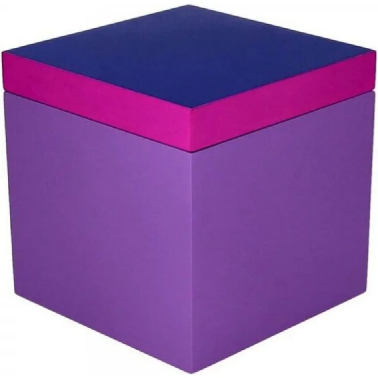 Giftcompany Aufbewahrungsbox Aufbewahrungsbox Neo Quadratisch Dunkelblau Lila (13 x 13 x 13 cm)