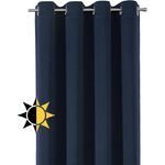 Beautex Verdunkelungsvorhang Verdunkelungsgardine Ösen Vorhang blickdicht abdunkelnd (1 St), Ösen, verdunkelnd