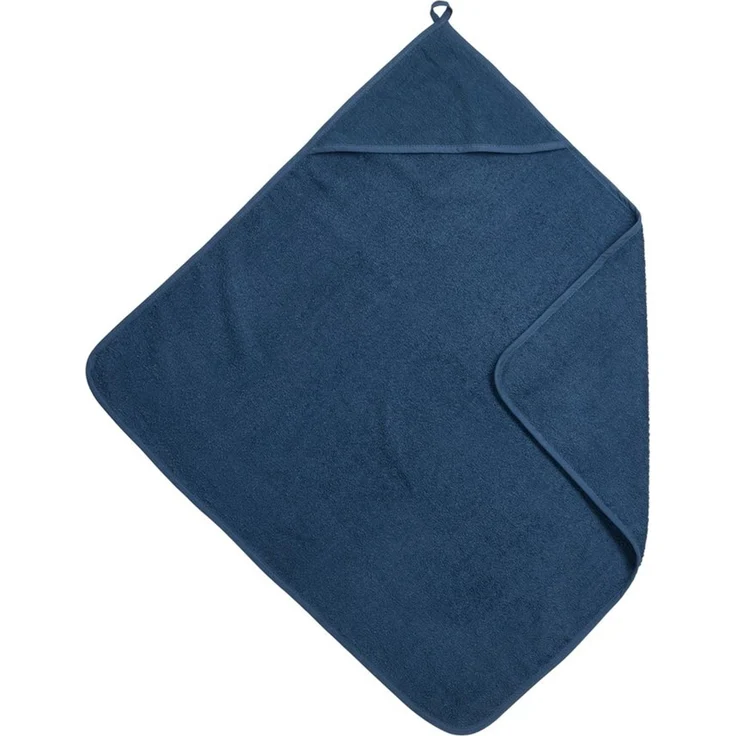 Meyco Baby Kapuzenhandtuch Indigo, Frottee (1-St), 75x75 cm