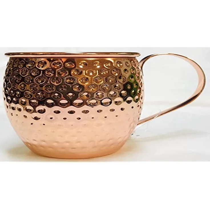 Moscow Mule Becher Cocktail Kupferbecher Kupfertasse cilio Hammerschlag 200416