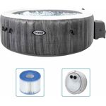 Intex Whirlpool "Pure Spa Bubble Massage Greywood Deluxe", Ø 196x71 cm