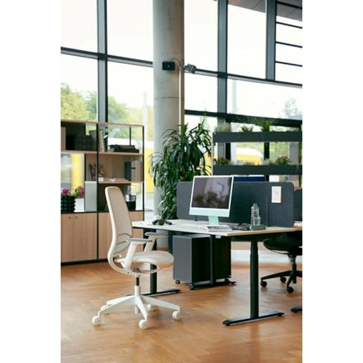 Sedus se:air Ergonomischer Drehstuhl, Bürostuhl, Kunststoff mit Rezyklat-Anteil, 100% Recyclingfähig, Rot,Schwarz, 42-55cm, bis 130kg Belastbar – Bild 2