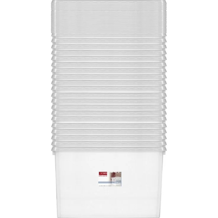 Sunware Aufbewahrungsbox Q-Line 150L transparent 80 x 50 x 48,4 cm – Bild 3